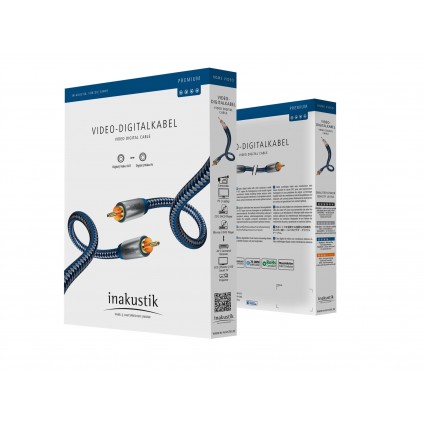 Digital coax-kabel RCA - Premium - Inakustik