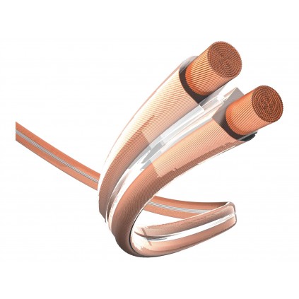 Høyttalerkabel kobber 2,5 mm² transparent - Metervare - Premium - Inakustik