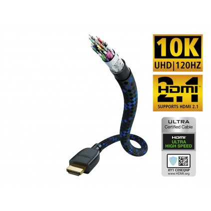 HDMI-kabel (HDMI 2.1b, 10K/120Hz, 48Gbps) - Premium - Inakustik