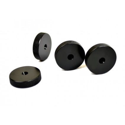 Atacama HD-L spikeunderlag / parkettbeskytter - 4 stk matt svart