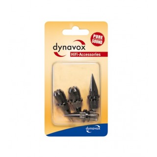 Dynavox spikes M8 4 pk - Mørk krom
