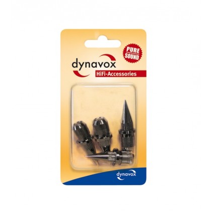Dynavox spikes M8 4 pk - Mørk krom